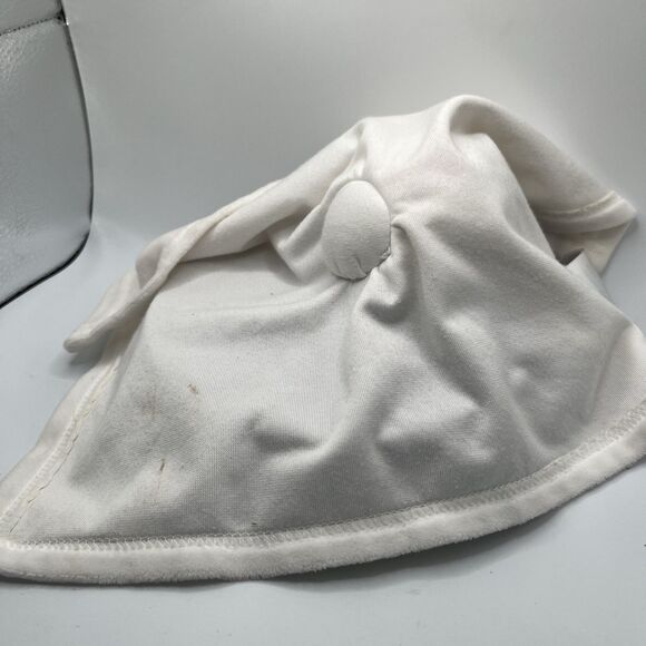 Baby Essentials White Bunny Lovey Security Blanket Pink Cheeks Plush Toy - Picture 4 of 5